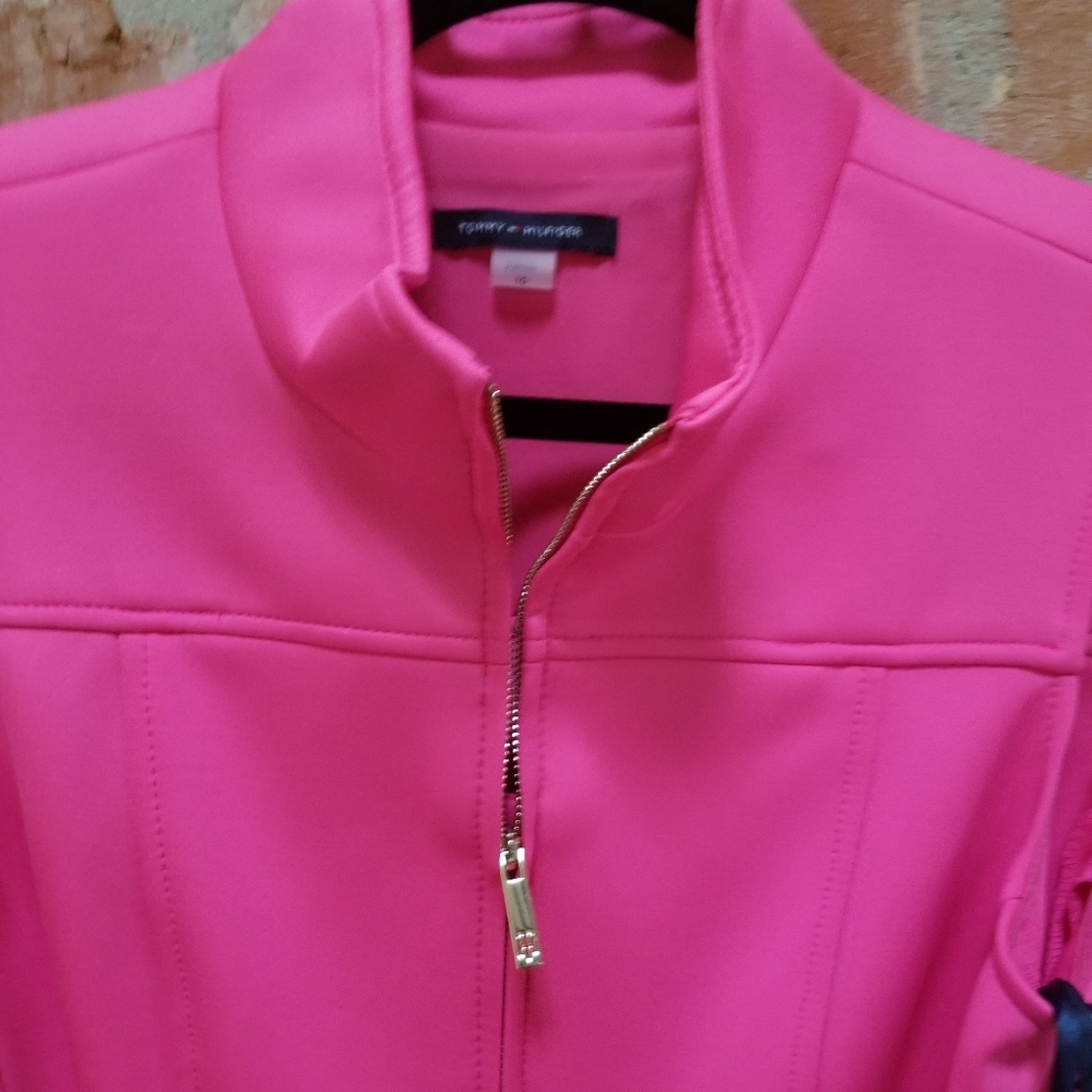 Hot pink zippered scuba dress size 10 !